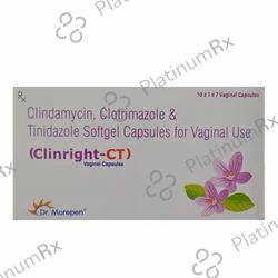 Clinright CT 100/100/100mg Vaginal Capsule 7s