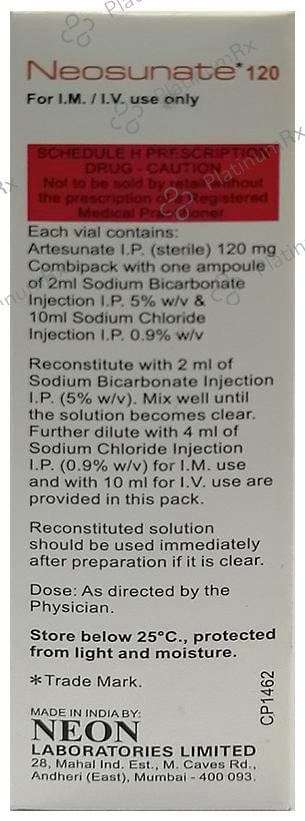 Neosunate 120 Injection