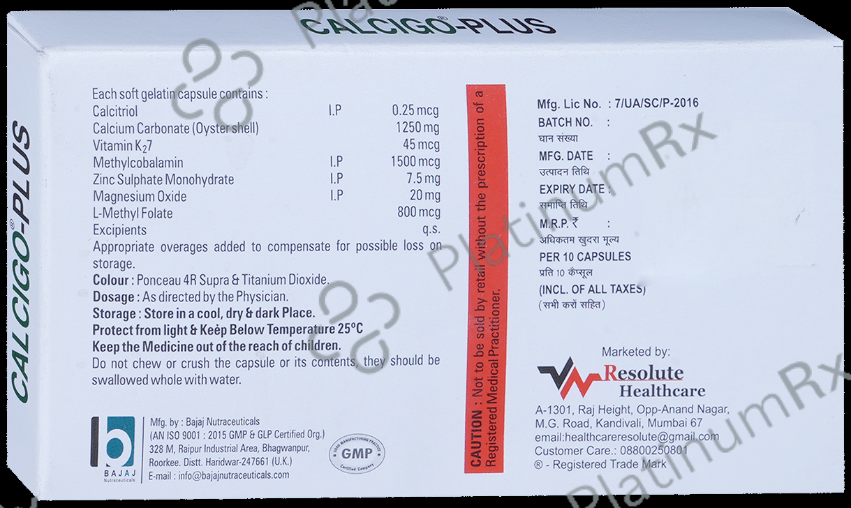 Calcigo Plus Softgel Capsule