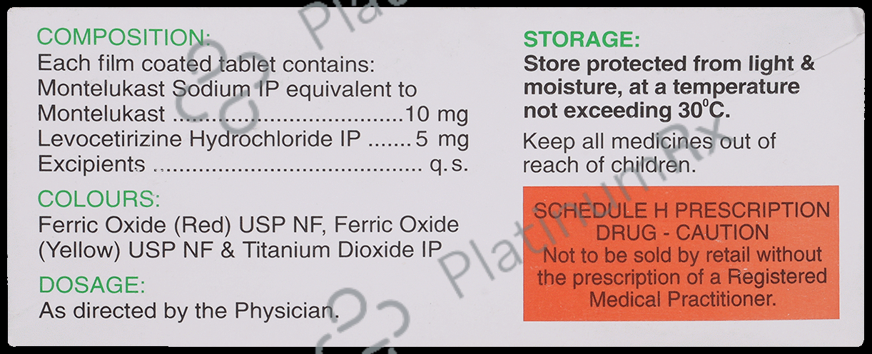 1 AL M 5/10mg Tablet 10s