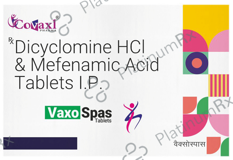 Vaxospas 10mg/250mg Tablet