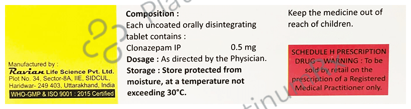 Zpam 0.5mg Tablet MD