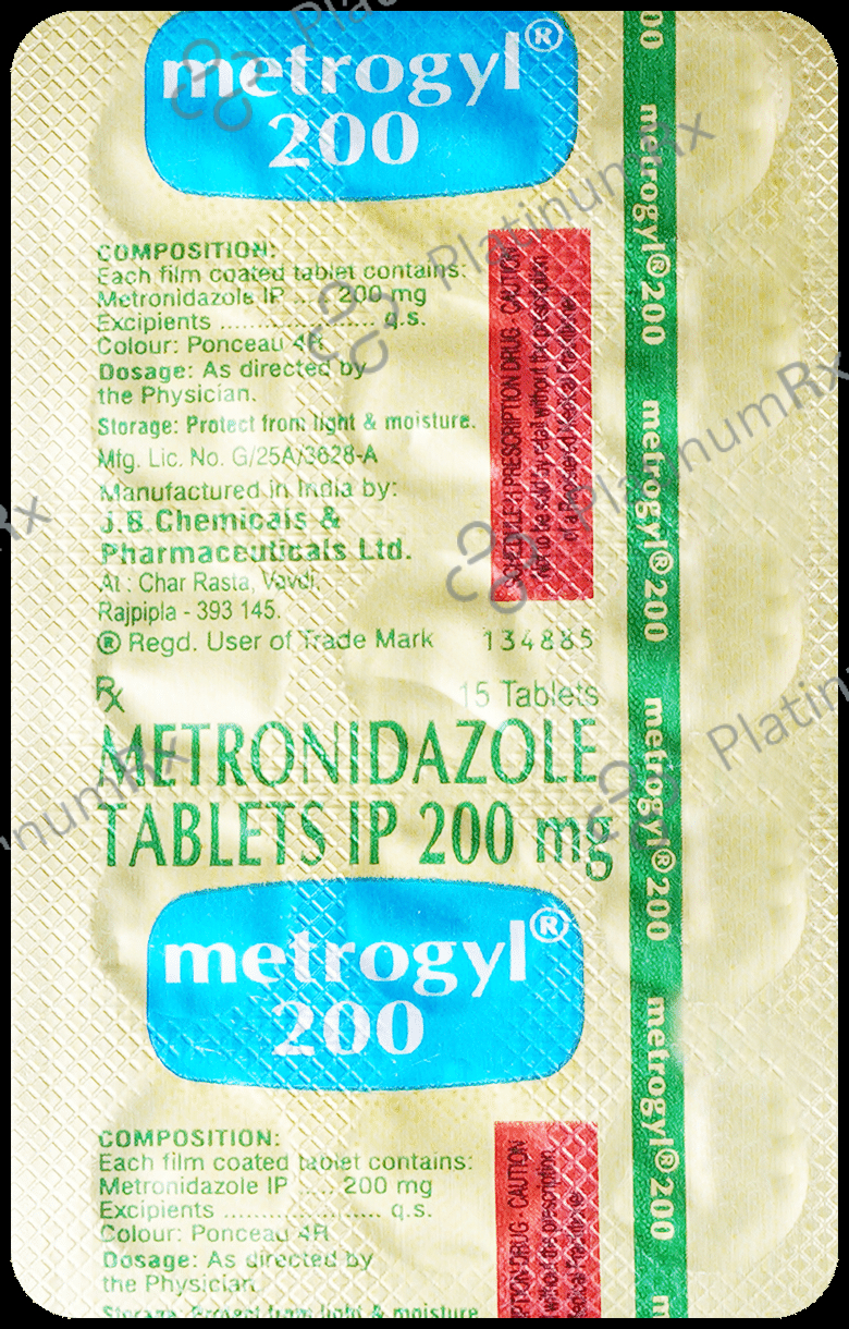 Metrogyl 200mg Tablet 15s