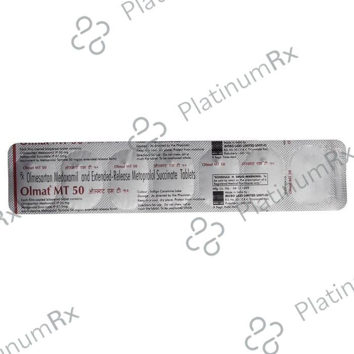 Olmat MT 50 47.5/20mg Tablet ER 15s