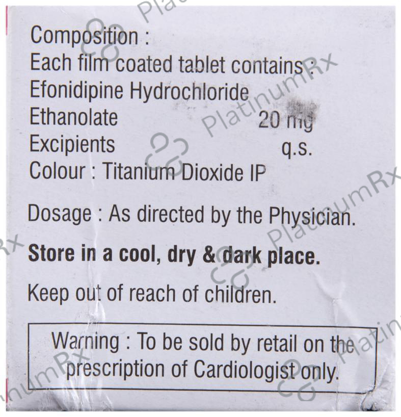 Efnocar 20mg Tablet 10s