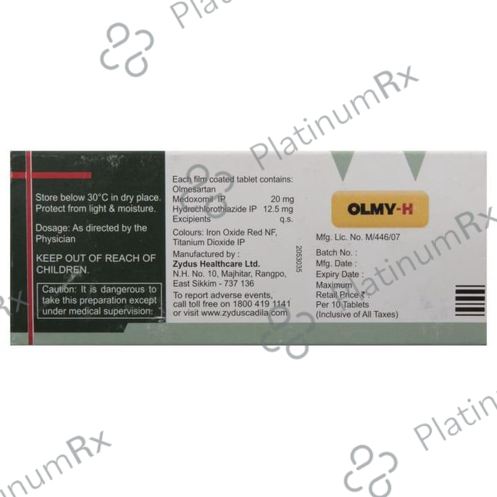 Olmy H 12.5/20mg Tablet 10s