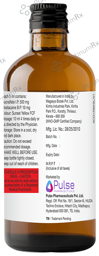 Acicrol-O Oral Suspension Sugar Free
