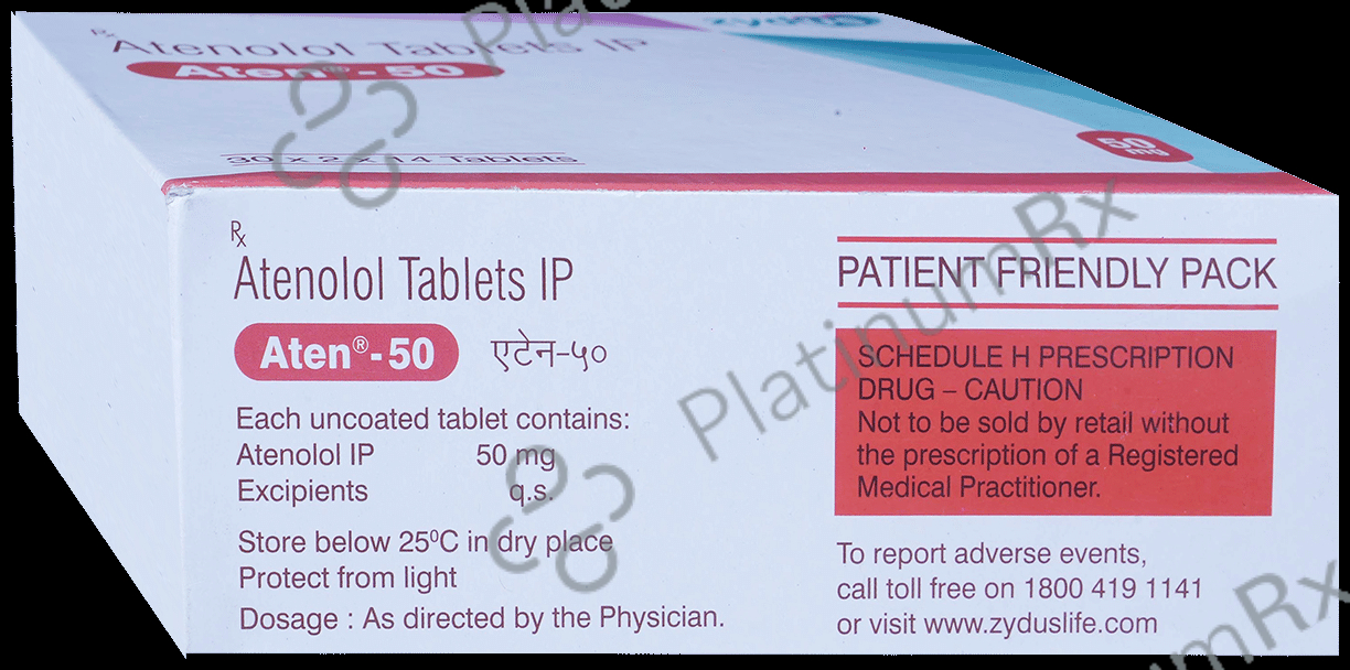 Aten 50mg Tablet 14s