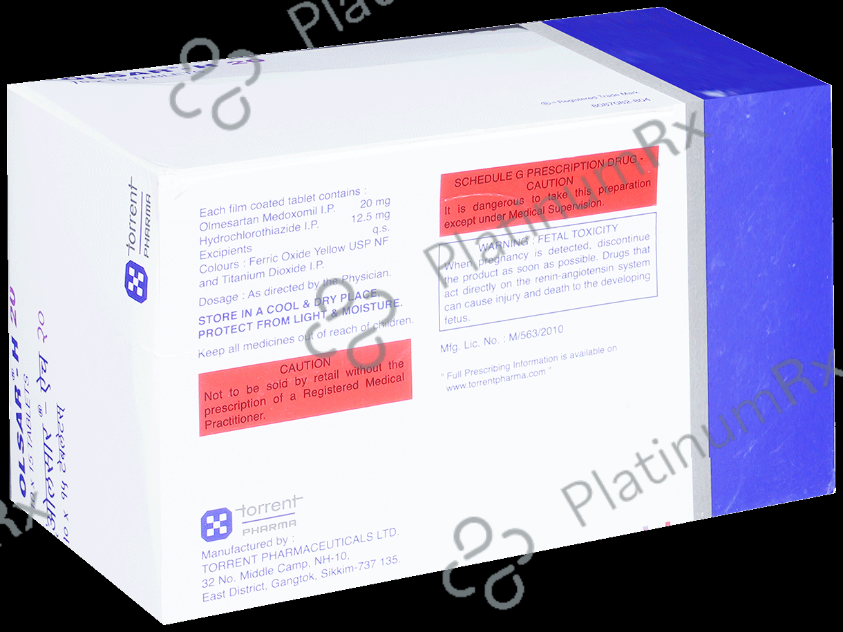 Olsar H 20/12.5mg Tablet 15s