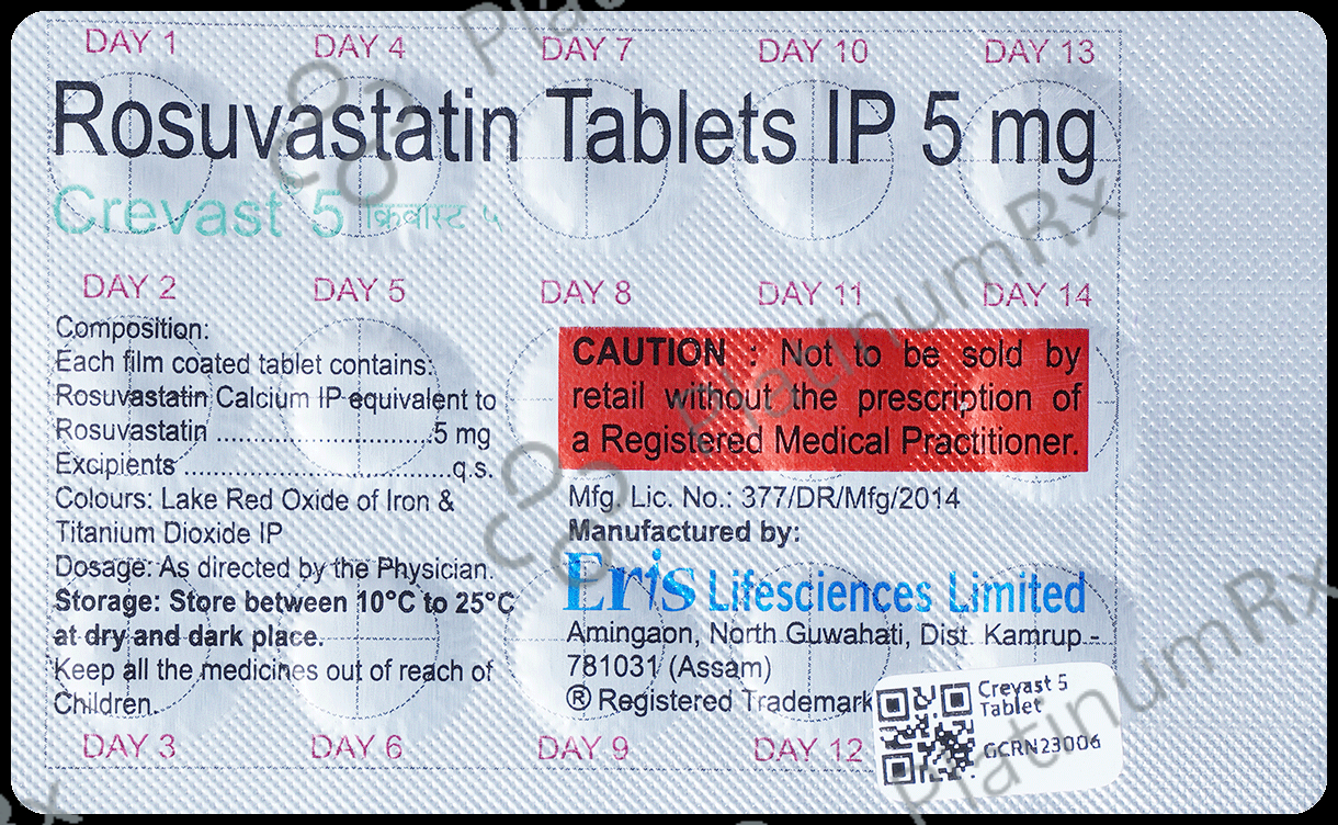 Crevast 5mg Tablet 15s