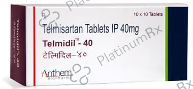 Telmidil 40mg Tablet 10s