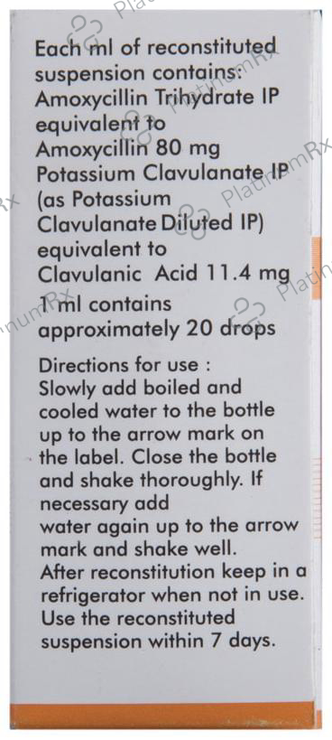 Bactoclav 80/11.4mg Drop 10ml