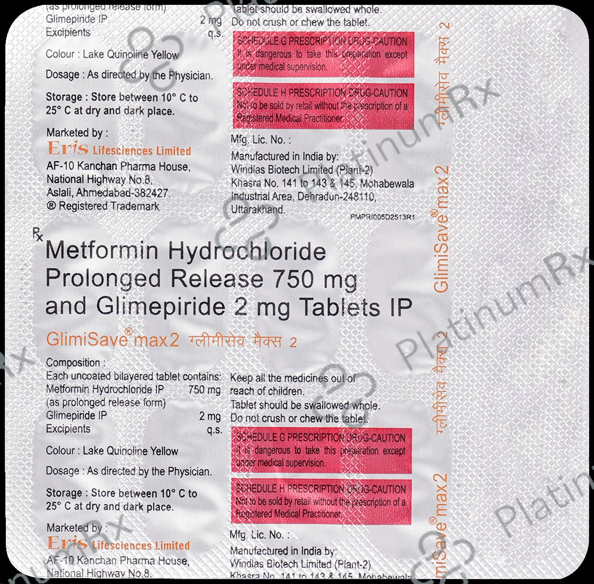 Glimisave Max 2/750mg PR Tablet 15s