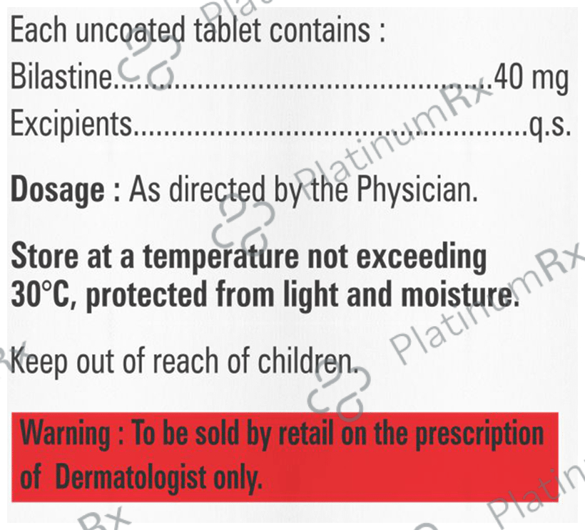 Bilavil 40 Tablet