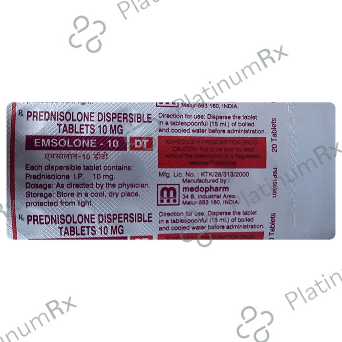 Emsolone 10mg Tablet