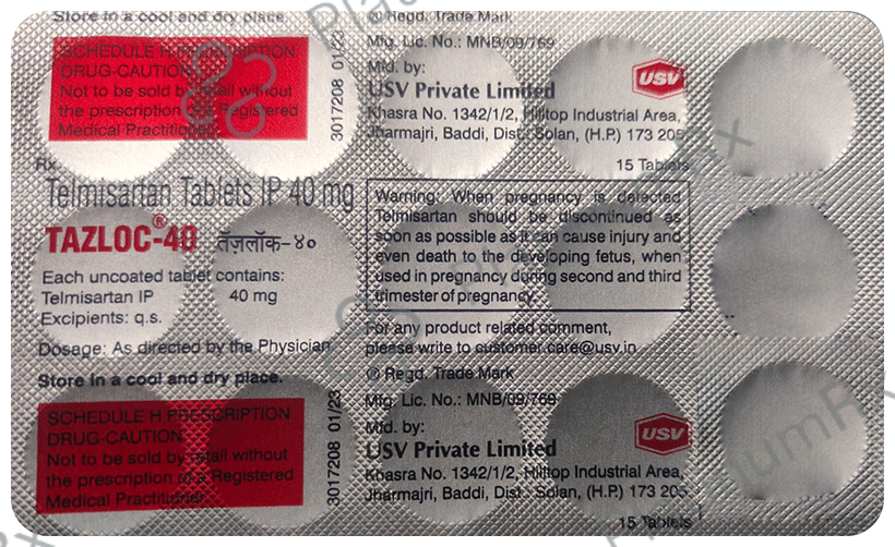Tazloc 40mg Tablet 15s