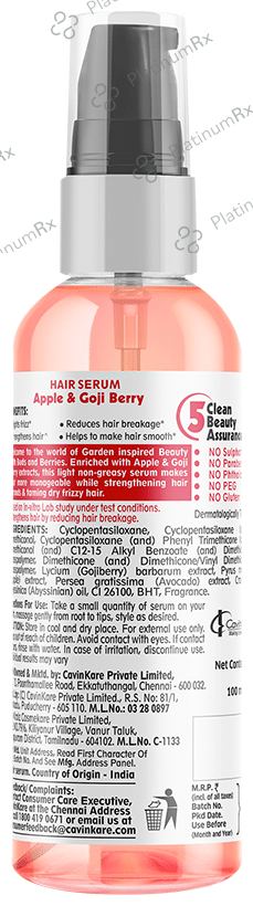 Buds & Berries Frights Frizz Hair Serum Apple and Goji Berry