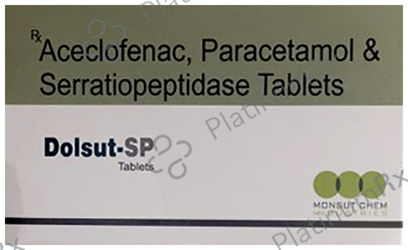 Dolsut SP 100mg/325mg/15mg Tablet