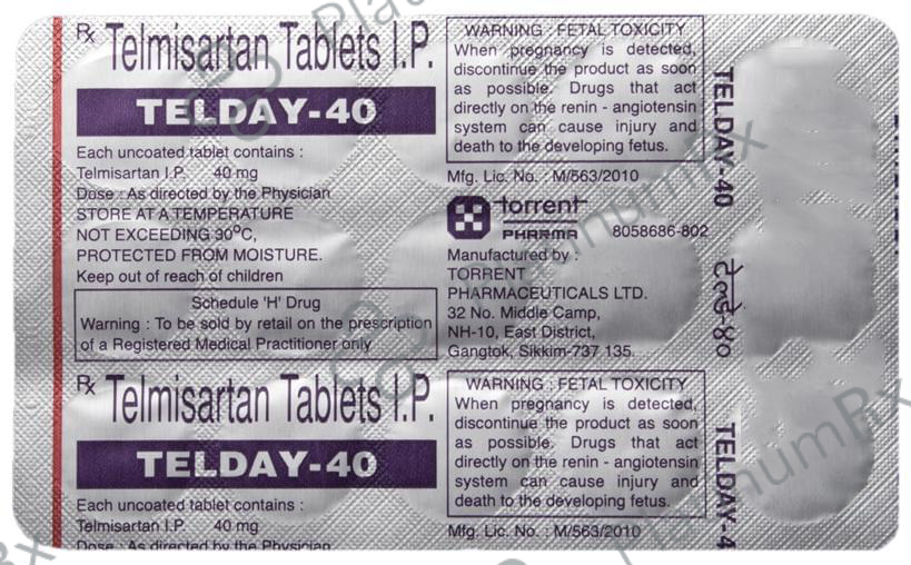 Telday 40mg Tablet 15s