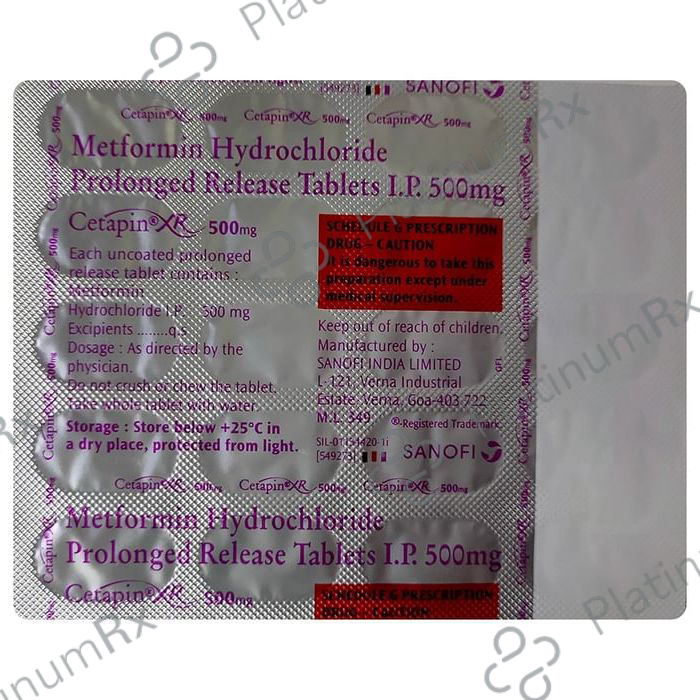 Cetapin XR 500mg Tablet 20s