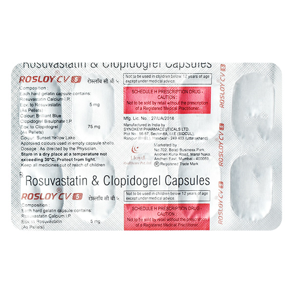 Rosloy CV 5/75mg Capsule 10s