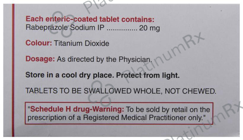 Rabicip 20mg Tablet 15s
