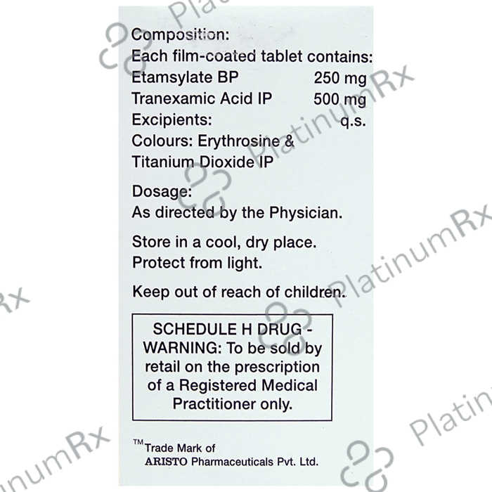 Tranlok E 500/250mg Tablet 10s