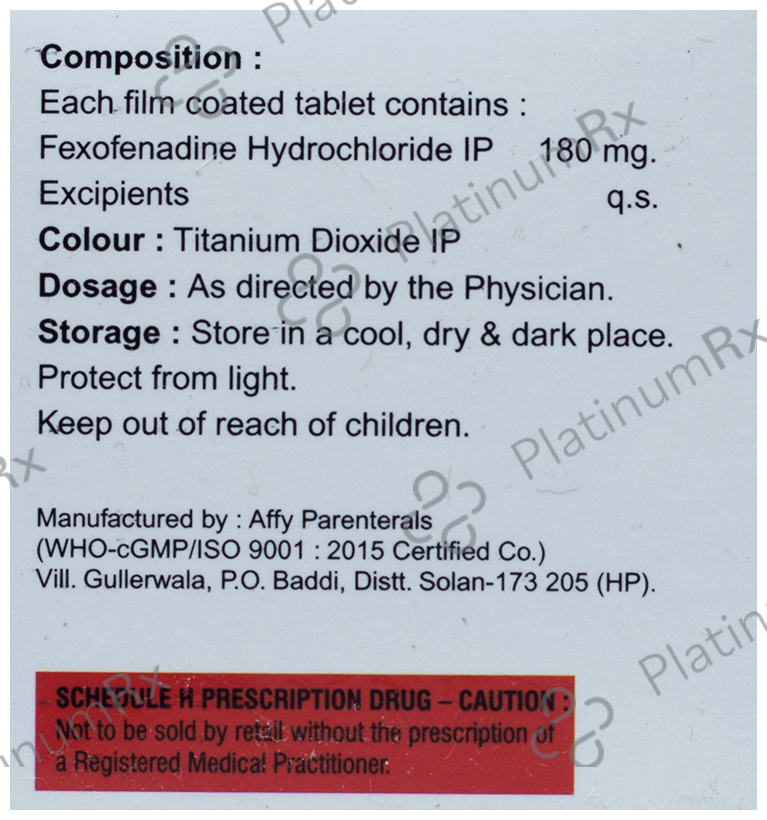 Fdine 180mg Tablet