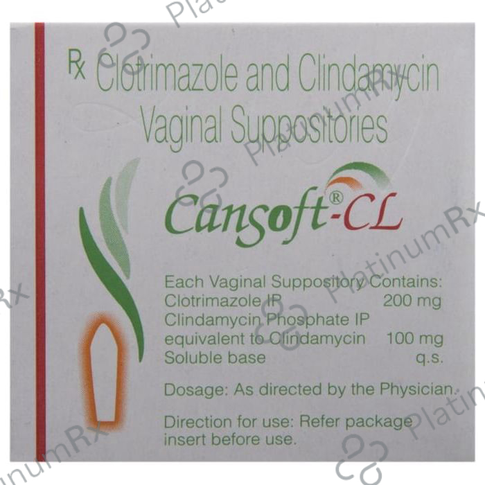 Cansoft CL 100/200mcg Vaginal Suppository 3s