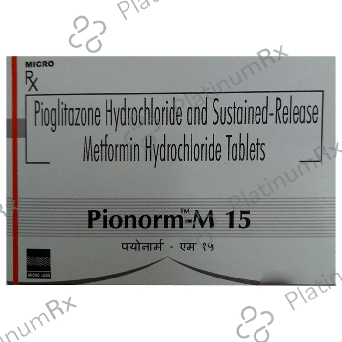 Pionorm M 500/15mg Tablet SR 10s