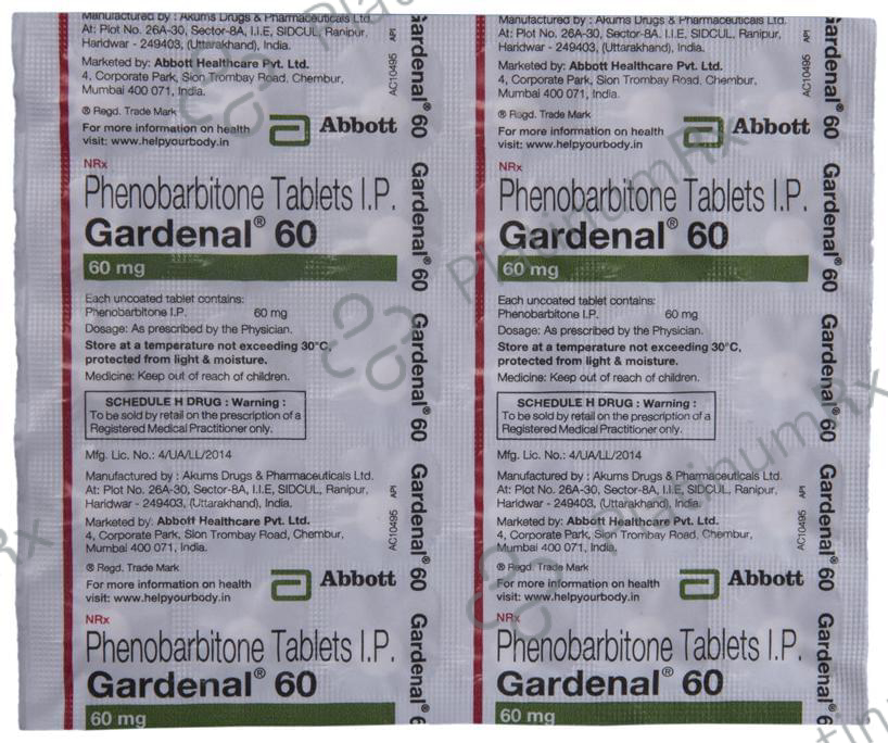 Gardenal 60 Tablet 30 Tablet