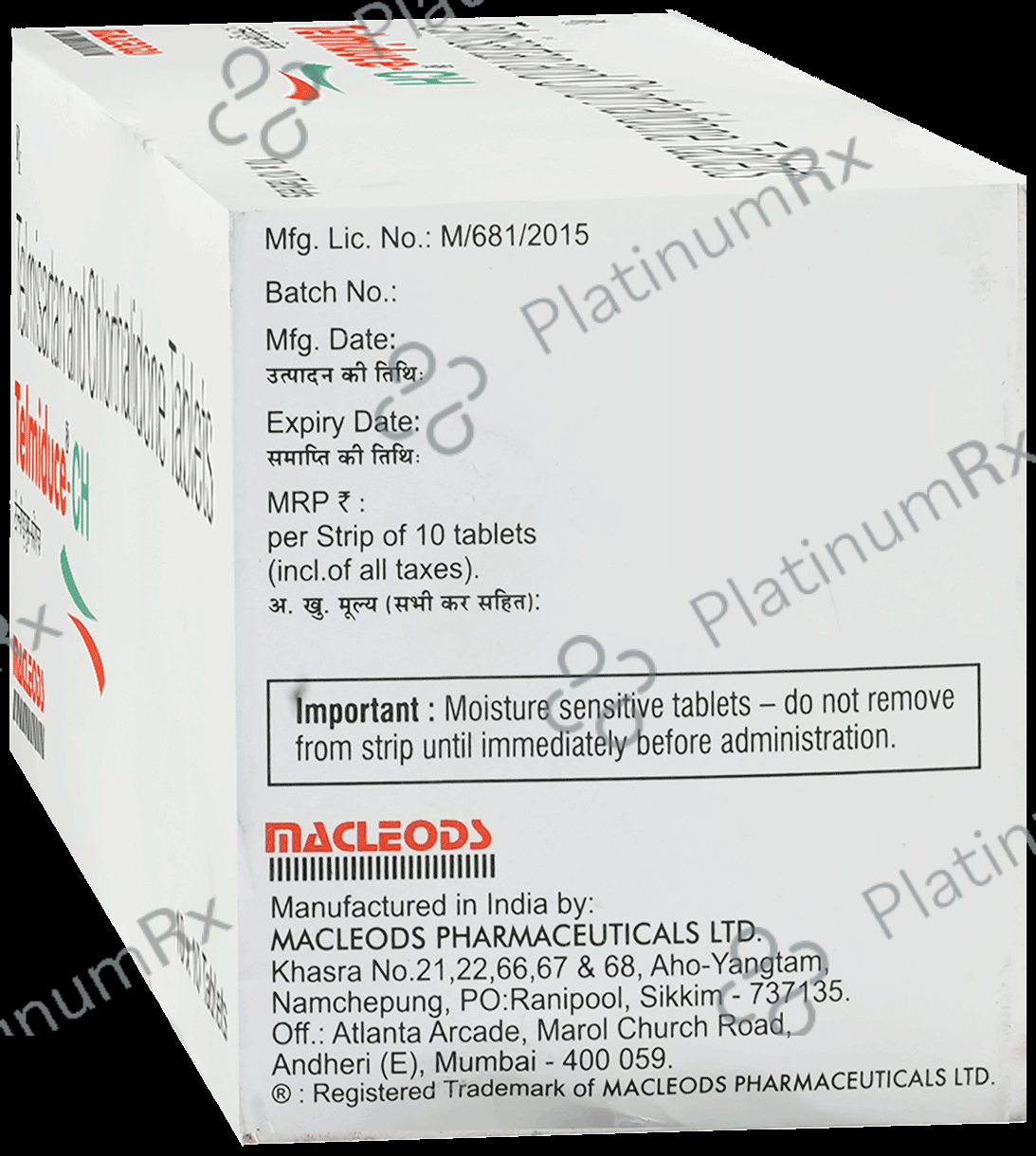 Telmiduce CH 40mg/12.5mg Tablet