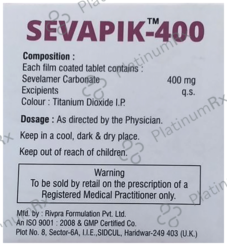Sevapik 400 Tablet
