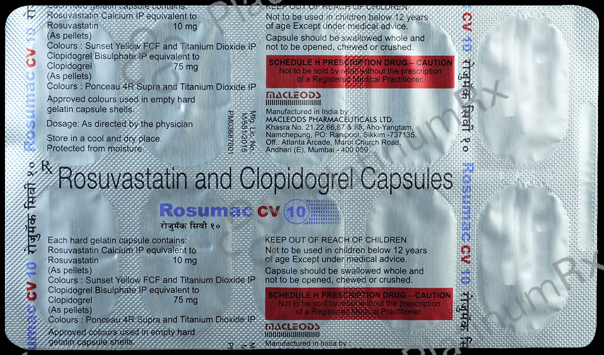 Rosumac CV 10/75mg Capsule 10s
