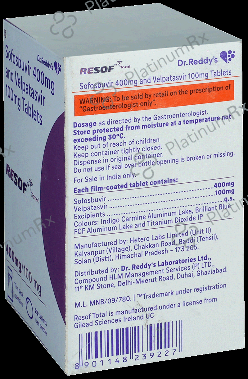 Resof Total 400mg/100mg Tablet