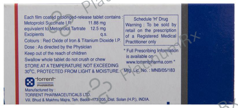 Metocard XL 12.5mg Tablet 10s