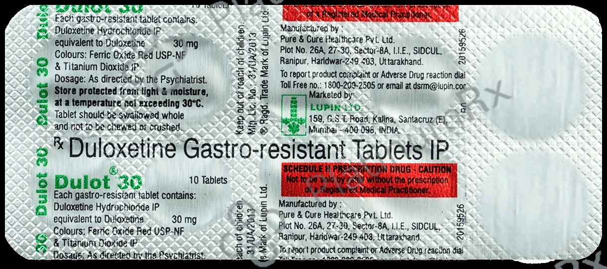 Dulot 30mg Tablet 10s