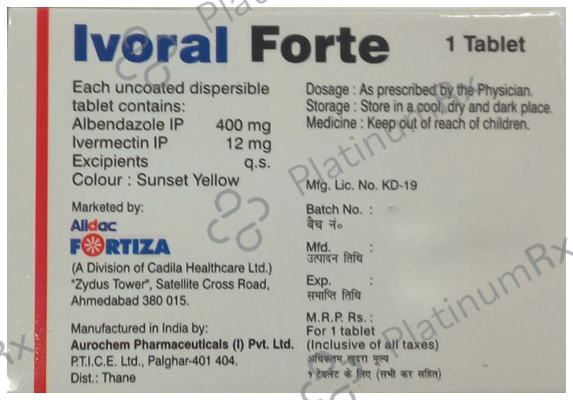 Ivoral Forte 12/400mg Tablet 1s