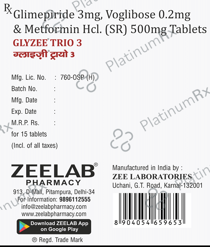 Glyzee Trio 3 Tablet SR
