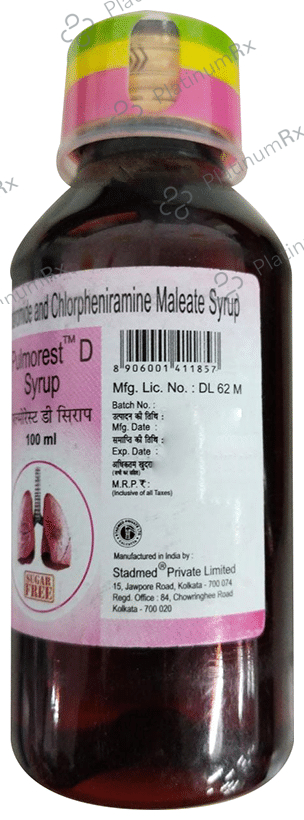 Pulmorest D Syrup Sugar Free