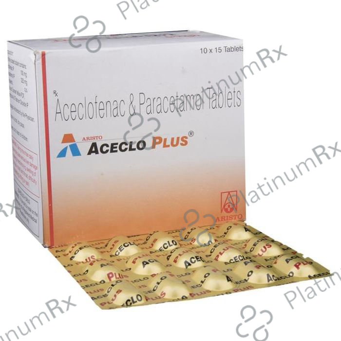Aceclo Plus 100/325mg Tablet 15s