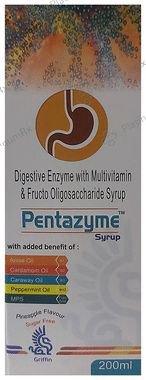 Pentazyme Syrup Pineapple Sugar Free
