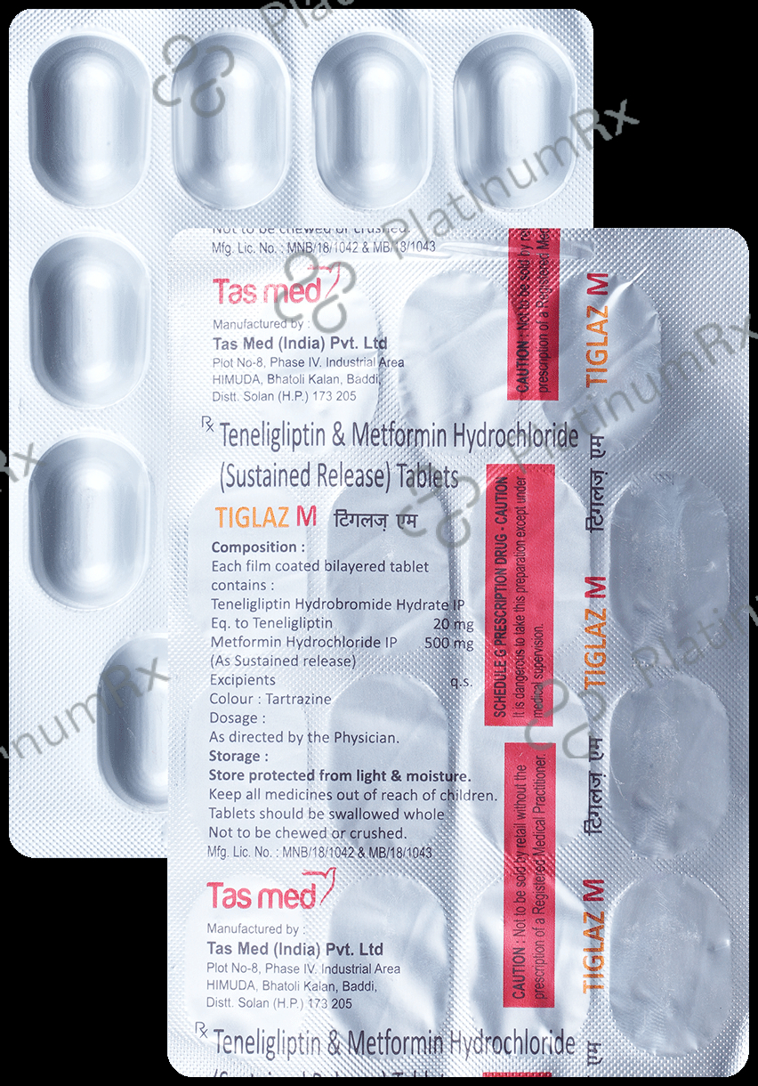 Tiglaz M 500mg/20mg Tablet 15 Tablet