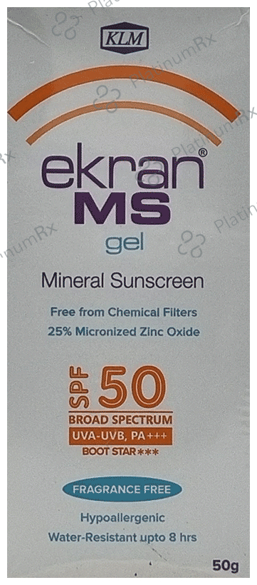Ekran MS Mineral Sunscreen SPF 50 Gel 50gm