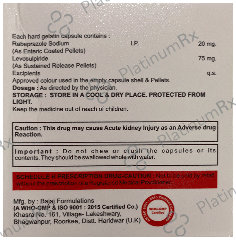Parazol-L Capsule SR