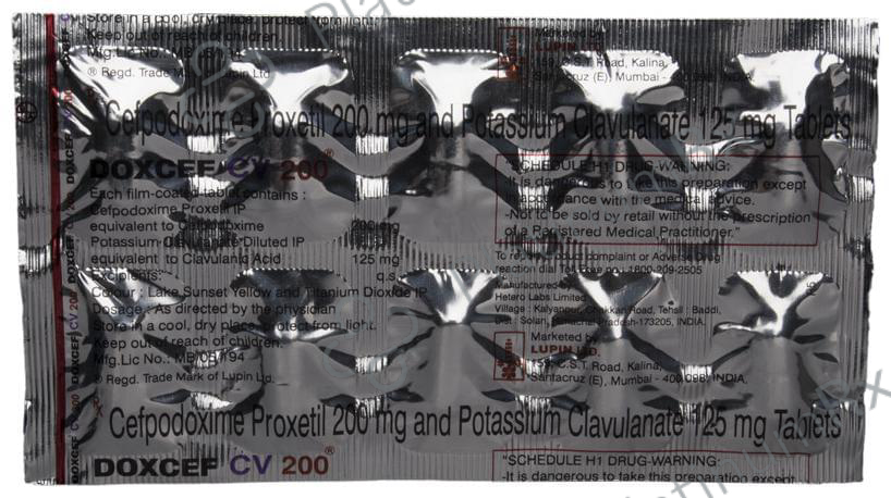 Doxcef CV 200/125mg Tablet 10s