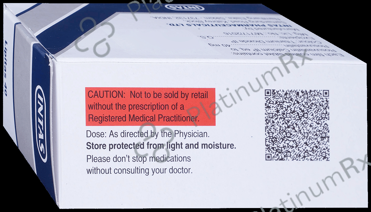 Lipitas 40mg Tablet 10s