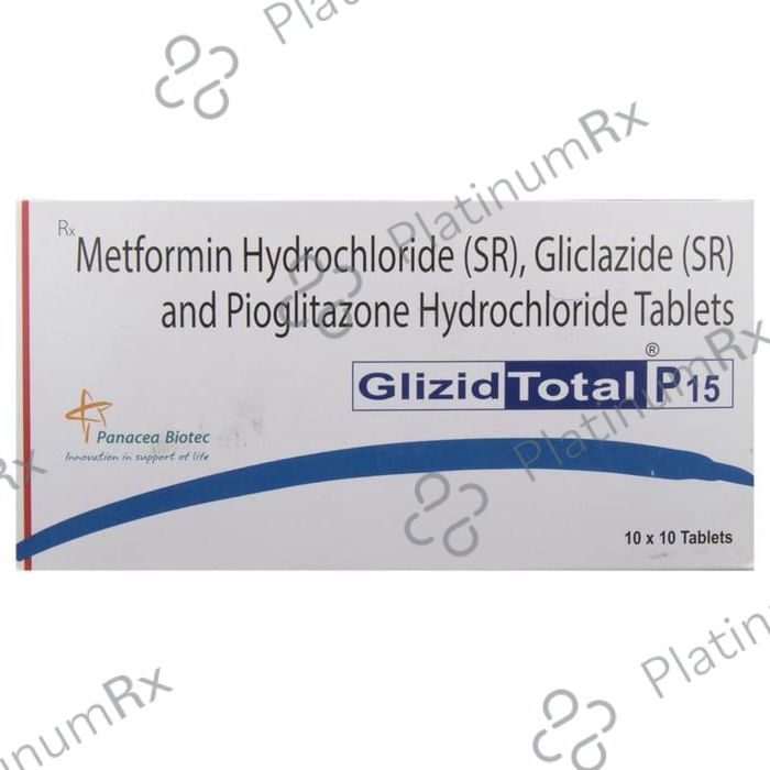 Glizid Total P 15/60/500mg Tablet SR 10s