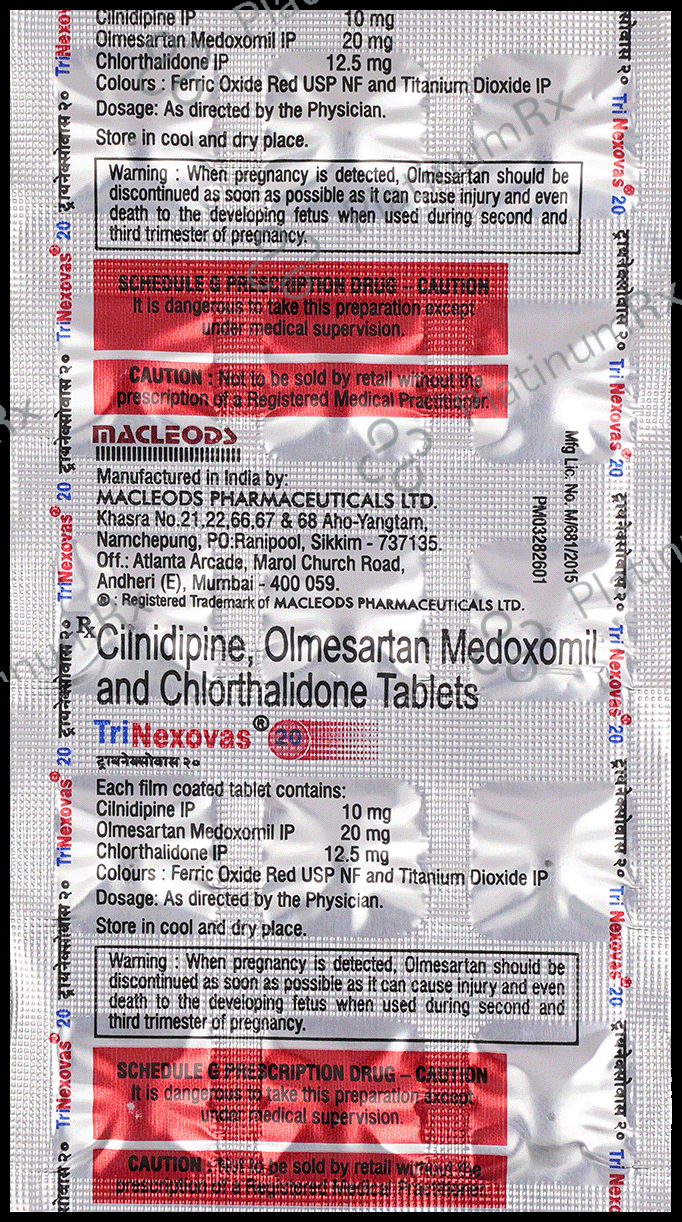 Trinexovas 20mg Tablet 15s