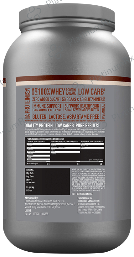 Isopure Whey Protein with Less than 1.5gm Carbs - For Fitness, Immunity & Skin - Flavour Powder Cream and Cookie